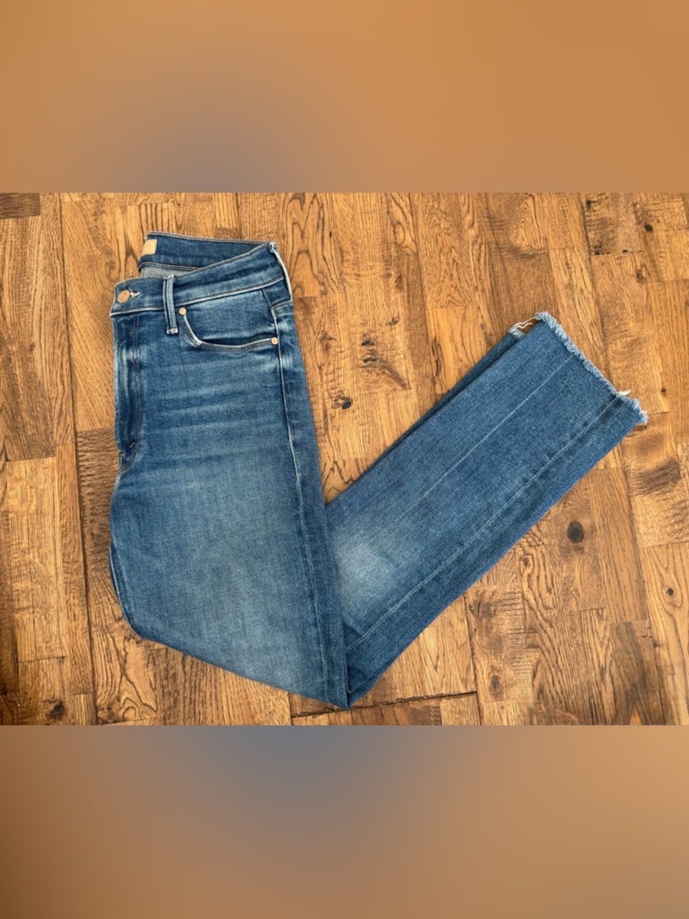 MOTHER Mid Rise Dazzler Ankle Opposites Attract Jeans Women's Size 26 C